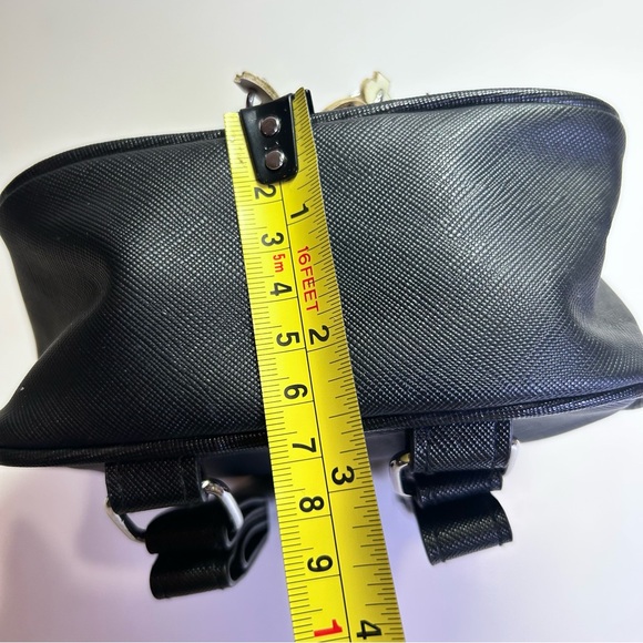 Glow-in-the-Dark Skeleton Mini Backpack Faux Leather Gothic Bag - Picture 6 of 9